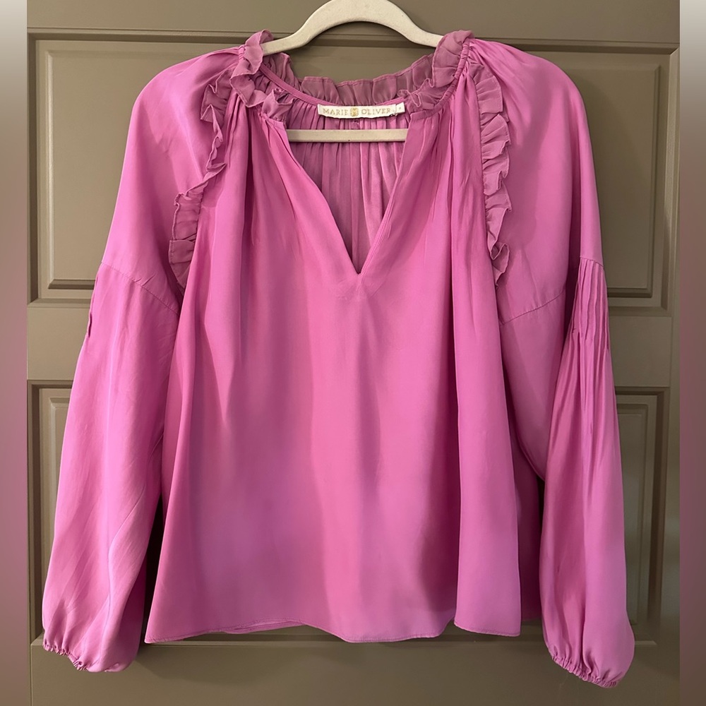 Marie Oliver Vibrant Pink Blouse
